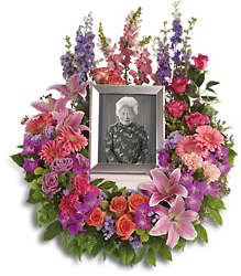 In Memoriam Wreath from Boulevard Florist Wholesale Market
